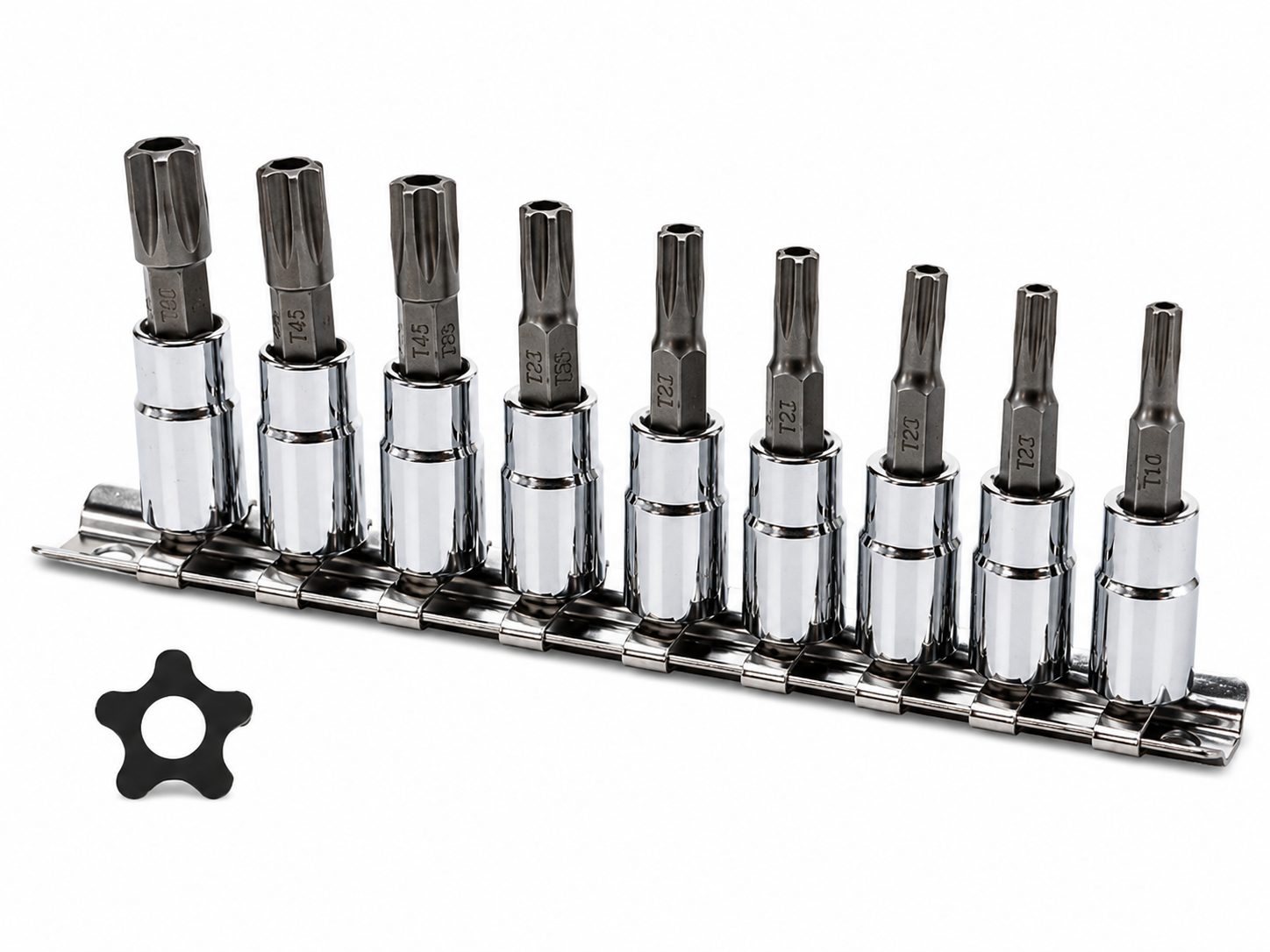 9PCS 5-Point Hollow Bit Socket Set (Star Tamper Resistant Bit Socket Set) – FIDATORQ FD5051